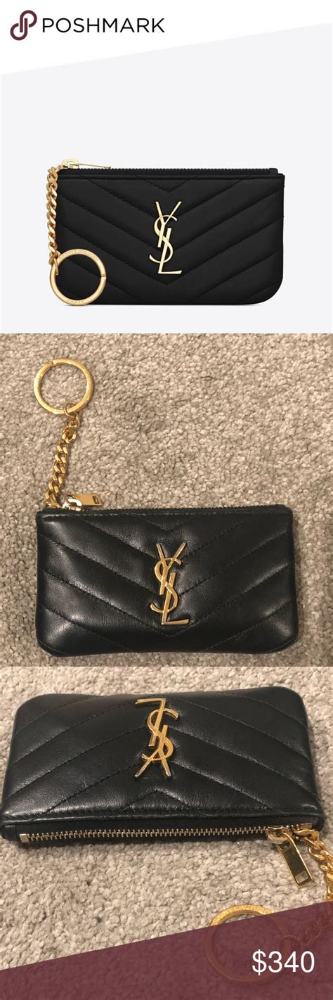 key pouch ysl|YSL keychain wallet.